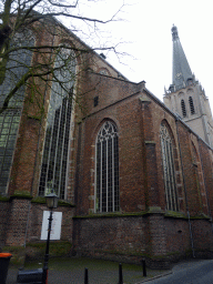 Northeast side and tower of the Martinikerk church at the Markt square