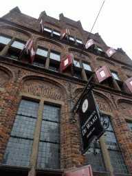 Facade of the Waag building at the Koepoortstraat street