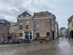 The Prinsenstraat street, viewed from the Bomkade street