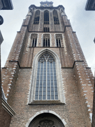 West side of the tower of the Church of Our Lady, viewed from the Lange Geldersekade street