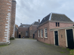 Outer square at the west side of the Church of Our Lady, viewed from the Lange Geldersekade street