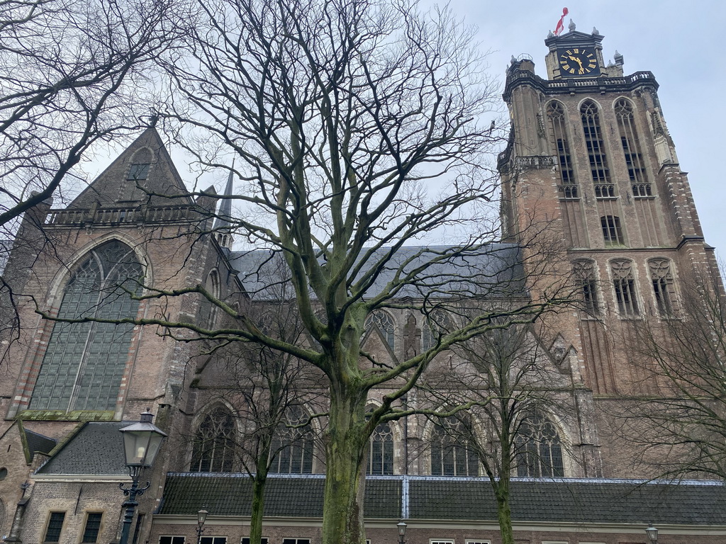 North facade of the Church of Our Lady, viewed from the Lange Geldersekade street