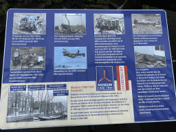 Information on the war objects at the square next to the Museum 1940 - 1945 at the Nieuwe Haven street