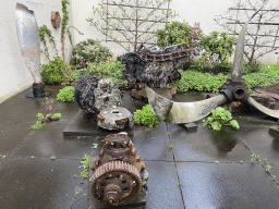 War objects at the square next to the Museum 1940 - 1945 at the Nieuwe Haven street