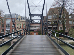 The Damiatebrug bridge over the Wolwevershaven harbour from the Kuipershaven street to the Wolwevershaven street