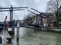 The Damiatebrug bridge over the Wolwevershaven harbour, viewed from the Kuipershaven street