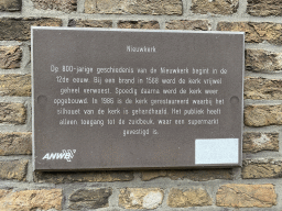 Information on the Nieuwkerk church