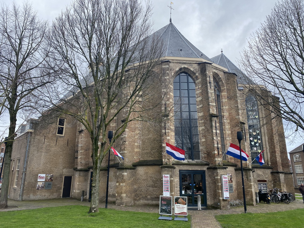 East side of the Nieuwkerk church at the Torenstraat street