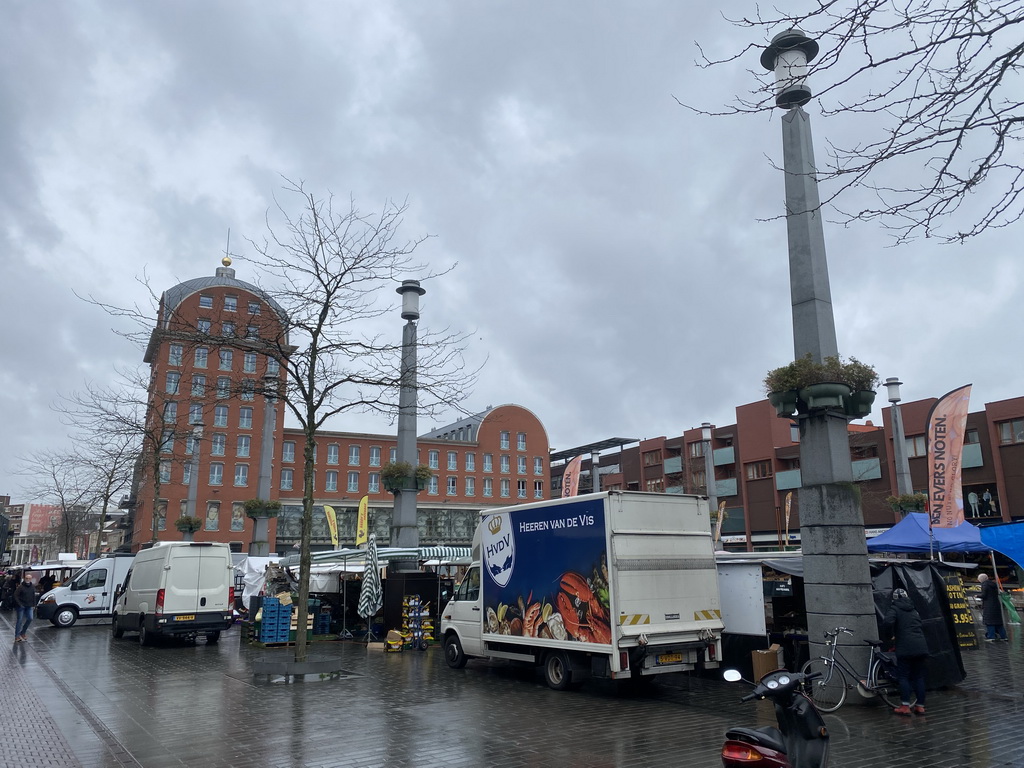 Market stalls at the Statenplein square