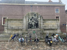 The Statue of the Brothers De Witt at the Visbrug street