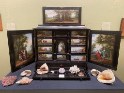 Cabinet with paintings and seashells at the Upper Floor of the Dordrechts Museum