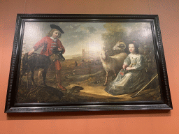 Painting `Two Children with Kettle in a Landscape` by Jacob Gerritszoon Cuyp and Aelbert Cuyp at the Upper Floor of the Dordrechts Museum