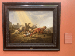 Painting `The Conversion of Saul` by Aelbert Cuyp at the Upper Floor of the Dordrechts Museum, with explanation