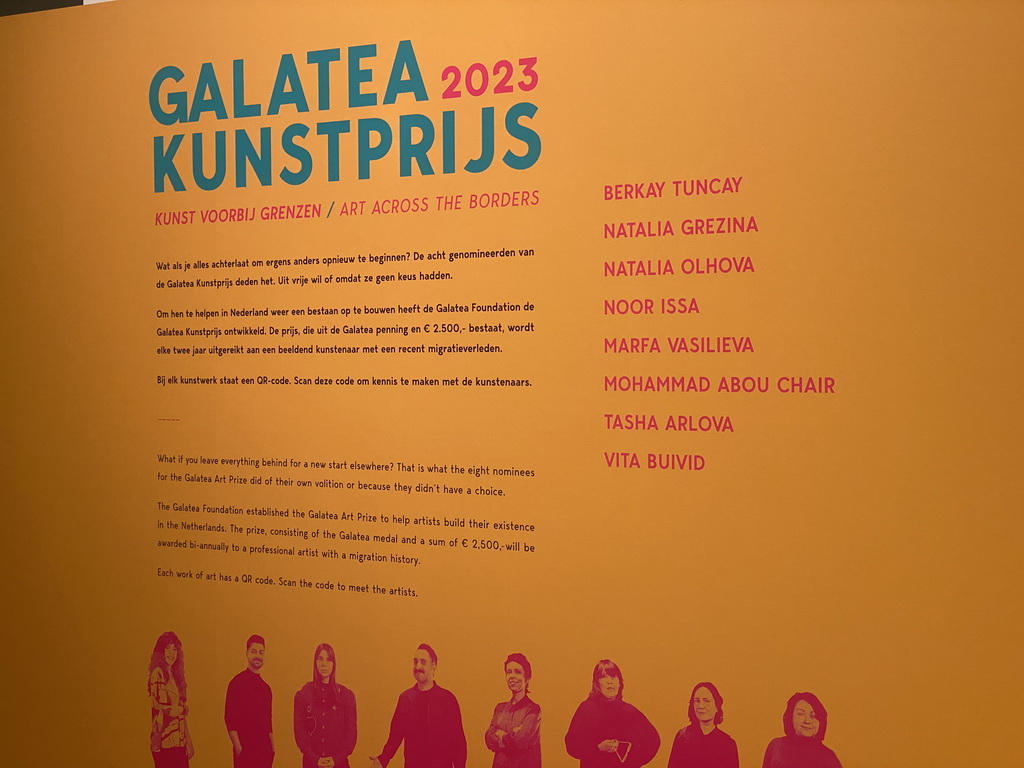 Information on the Galatea Art Prize 2023 exhibition at the Upper Floor of the Dordrechts Museum