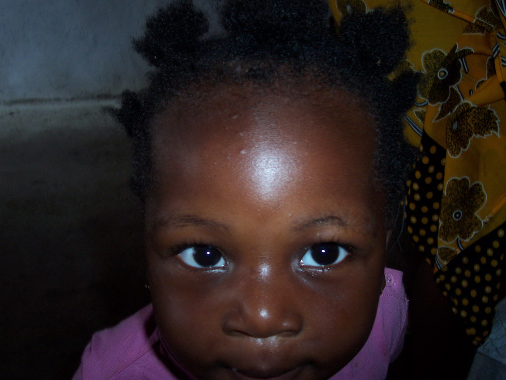 Child in the living room of our friend`s house