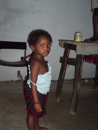 Child in the living room of our friend`s house