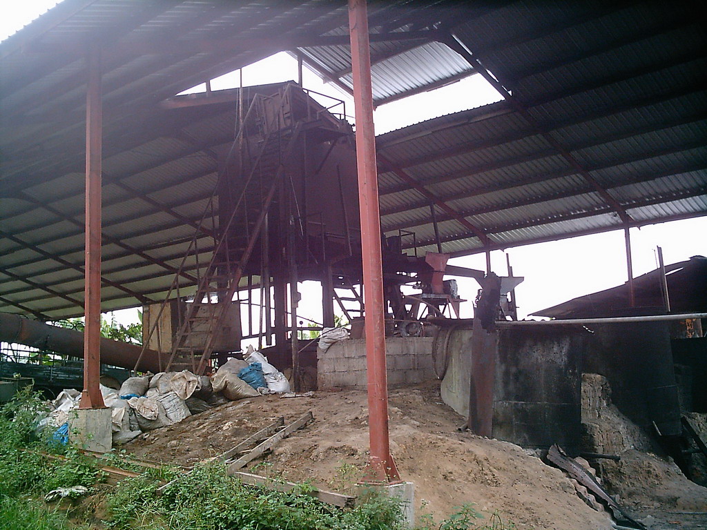 Machinery at the chicken farm