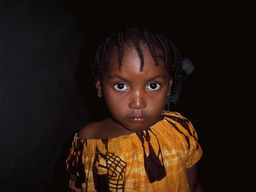 Child in the living room of our friend`s house