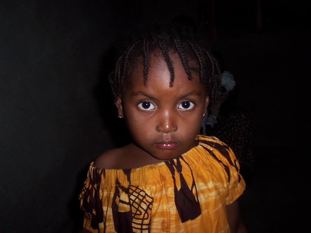 Child in the living room of our friend`s house