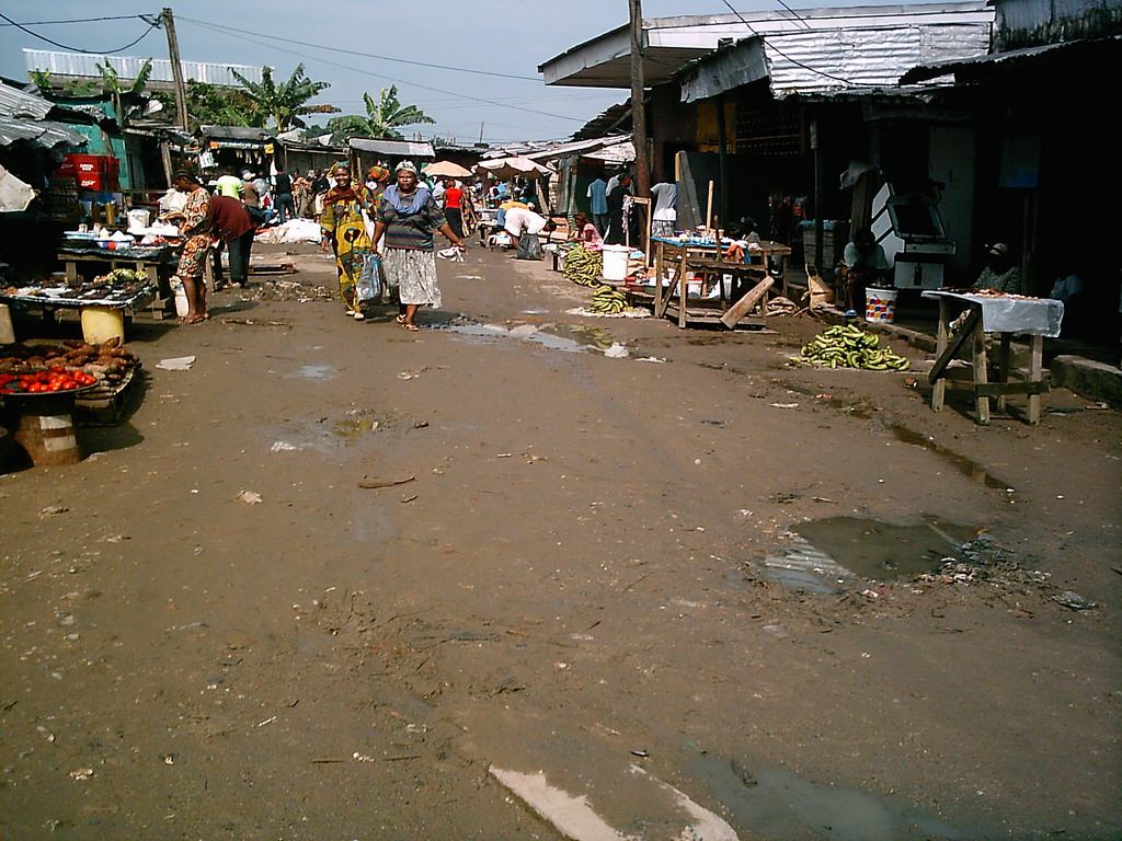 Market street near our friend`s house