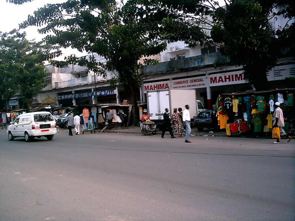 Shopping street in the city center