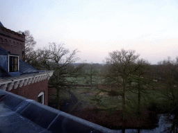 Northwest side of the terrain of Castle Sterkenburg, viewed from the Kwikstaartkamer room at the upper floor