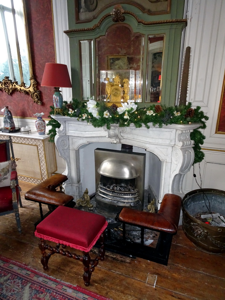 Interior of the living room at the ground floor of Castle Sterkenburg