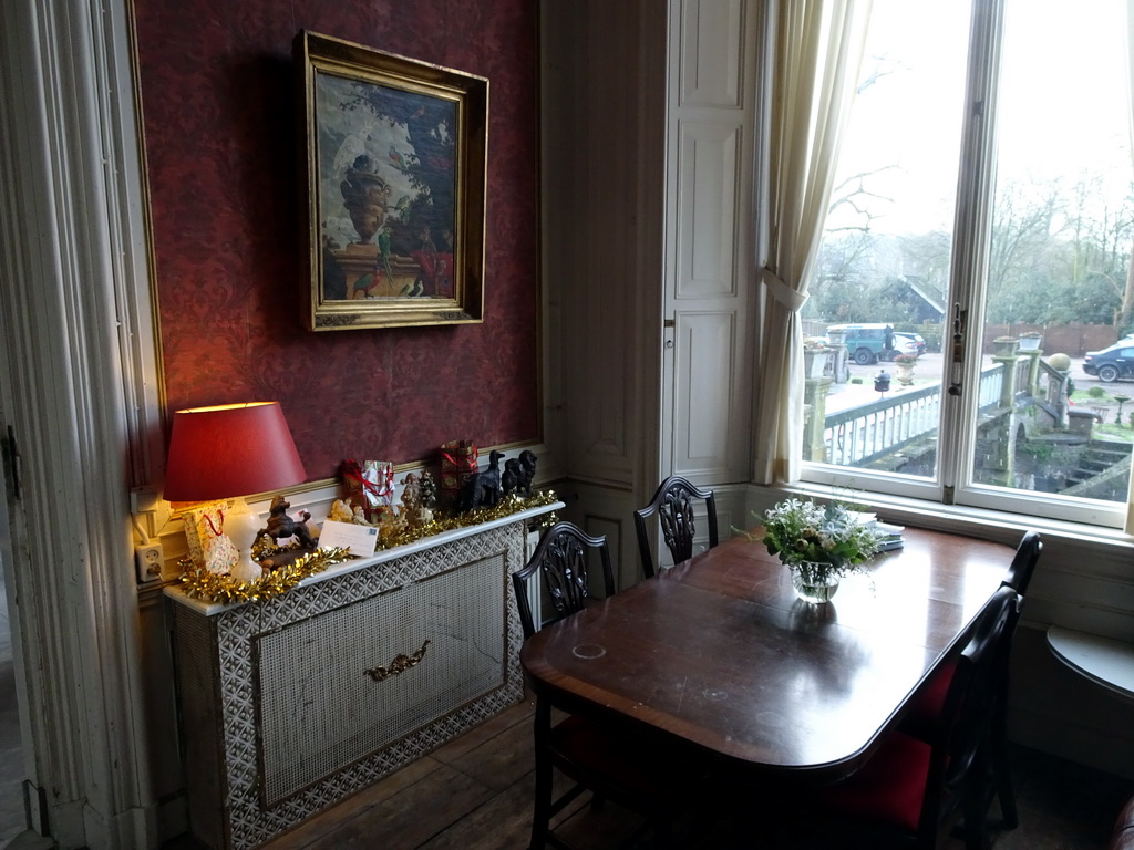 Interior of the living room at the ground floor of Castle Sterkenburg