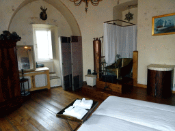 Interior of the Uilenkamer room in the Tower of Castle Sterkenburg