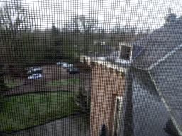 Parking place in front of Castle Sterkenburg, viewed from the Uilenkamer room in the Tower