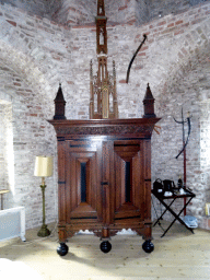 Closet in the Torenvalkkamer room in the Tower of Castle Sterkenburg