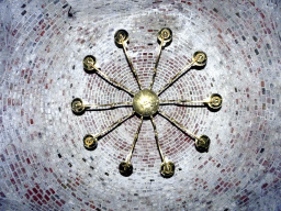 Chandeleer on the ceiling of the Torenvalkkamer room in the Tower of Castle Sterkenburg