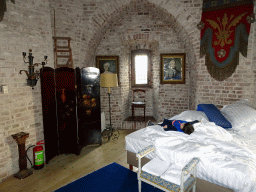 Max in the Torenvalkkamer room in the Tower of Castle Sterkenburg