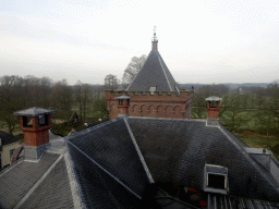 The roof of Castle Sterkenburg, viewed from the Torenvalkkamer room in the Tower
