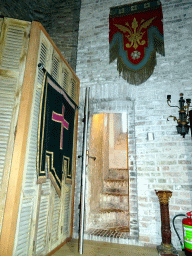 Staircase from the Torenvalkkamer room to the roof of the Tower of Castle Sterkenburg