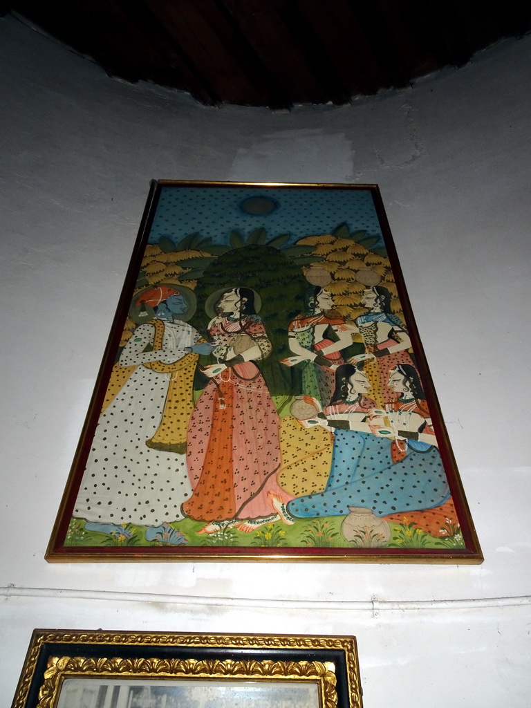 Painting in the Chinese kamer room at the upper floor of Castle Sterkenburg