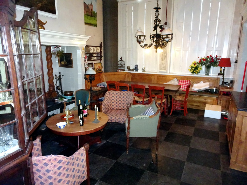 Interior of a room at the ground floor of Castle Sterkenburg