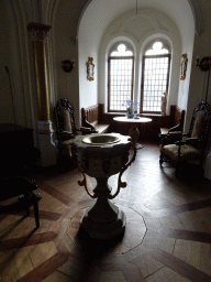 Interior of the room behind the Great Hall at the ground floor of Castle Sterkenburg