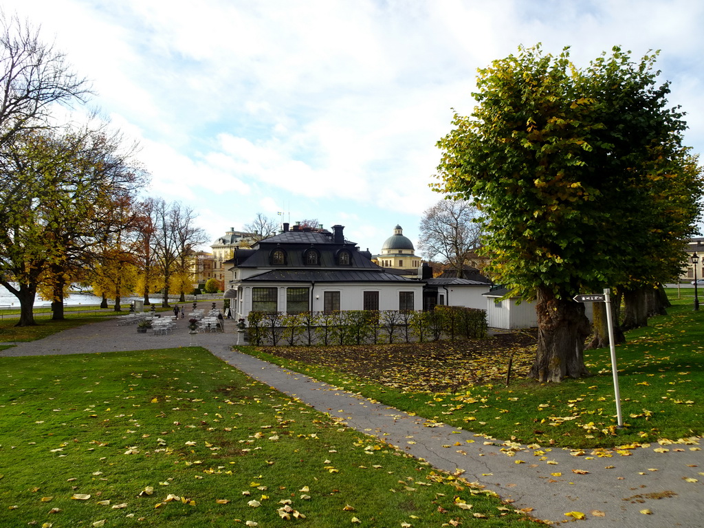 The Visitor`s Centre, Royal Gift Shop and Karamellan restaurant at the east side of Drottningholm Palace