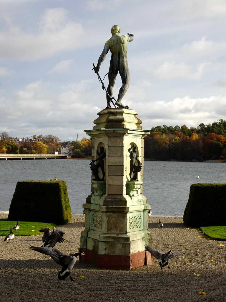 Statue in the east garden of Drottningholm Palace