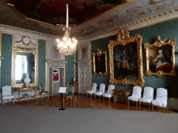 Interior of the Green Drawing Room at the Lower Floor of Drottningholm Palace