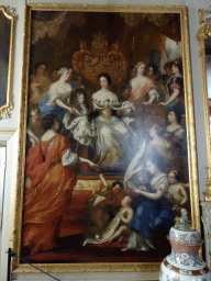 Painting of Queen Hedvig Eleonora at the Ehrenstrahl Drawing Room at the Lower Floor of Drottningholm Palace