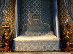 Queen Hedvig Eleonora`s bed in Hedvig Eleonora`s State Bedchamber at the Lower Floor of Drottningholm Palace