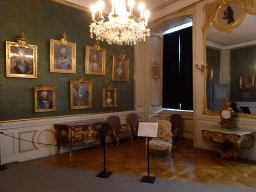 Interior of the Green Cabinet at the Lower Floor of Drottningholm Palace