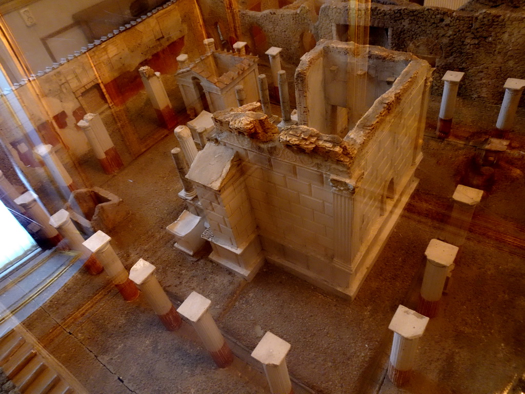 Scale model of the Temple of Isis at Pompeii at a room at the Lower Floor of Drottningholm Palace