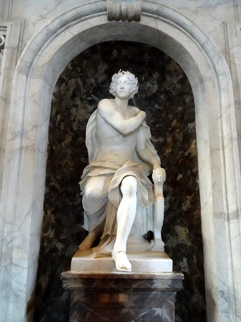 Statue at the Main Staircase of Drottningholm Palace