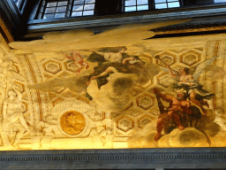 Fresco at the ceiling of the Main Staircase of Drottningholm Palace
