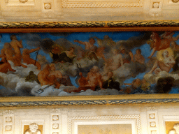 Fresco at the ceiling of Karl XI`s Gallery at the Upper Floor of Drottningholm Palace