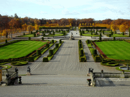 The Garden of Drottningholm Palace, viewed from Karl XI`s Gallery at the Upper Floor of Drottningholm Palace