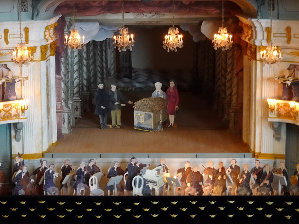 Scale model of the Drottningholm Palace Theatre at the Upper North Guardroom at the Upper Floor of Drottningholm Palace